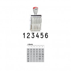 Classic Numberer Stamp ​​15156, 15mm, 6 Bands